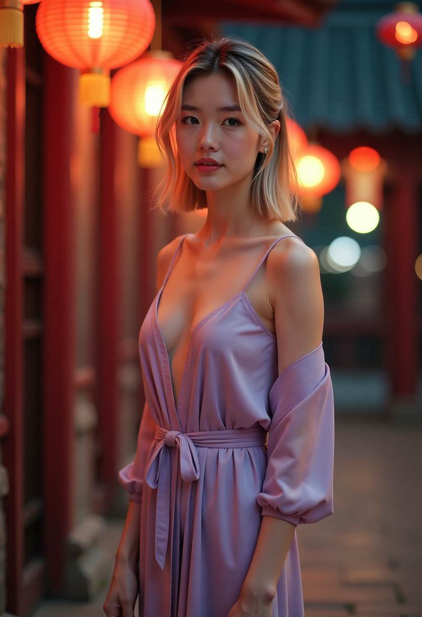 父女在餐桌旁交谈